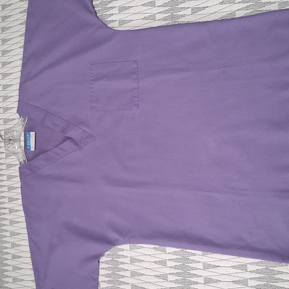 Crest Purple Scrub Top